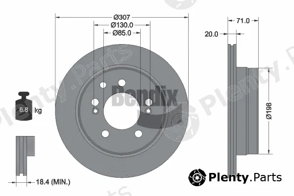 BENDIX Braking BDS2297 — Brake Disc