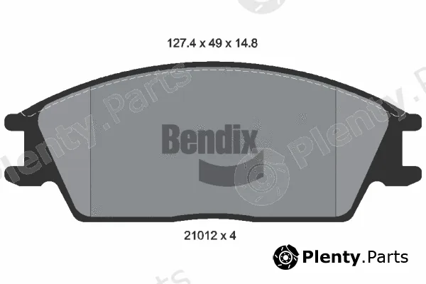 BENDIX Braking BPD1539 — Brake Pad Set, disc brake