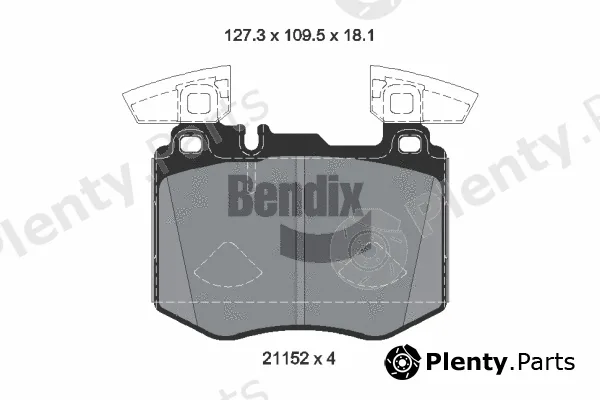 BENDIX Braking BPD2455 — Brake Pad Set, disc brake