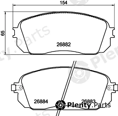 BENDIX Braking BPD2551 — Brake Pad Set, disc brake