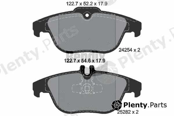 BENDIX Braking BPD1448 — Brake Pad Set, disc brake