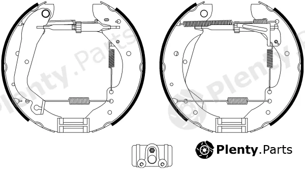 BENDIX Braking BXK2020 — Brake Shoe Set Shoe Kit Pro