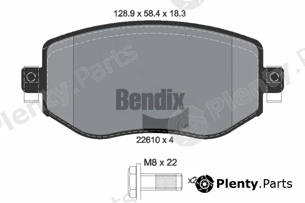 BENDIX Braking BPD1535 — Brake Pad Set, disc brake