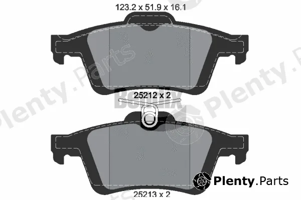 BENDIX Braking BPD1044 — Brake Pad Set, disc brake