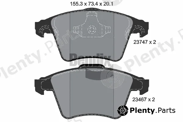 BENDIX Braking BPD1554 — Brake Pad Set, disc brake