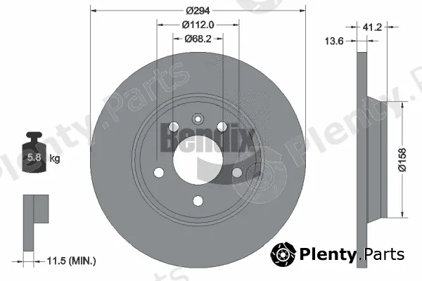 BENDIX Braking BDS1469 — Brake Disc