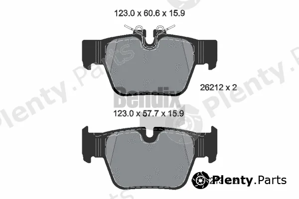 BENDIX Braking BPD2481 — Brake Pad Set, disc brake