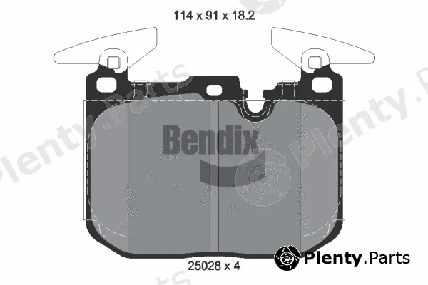 BENDIX Braking BPD1513 — Brake Pad Set, disc brake