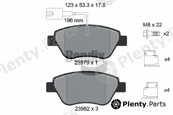 BENDIX Braking BPD1314 — Brake Pad Set, disc brake