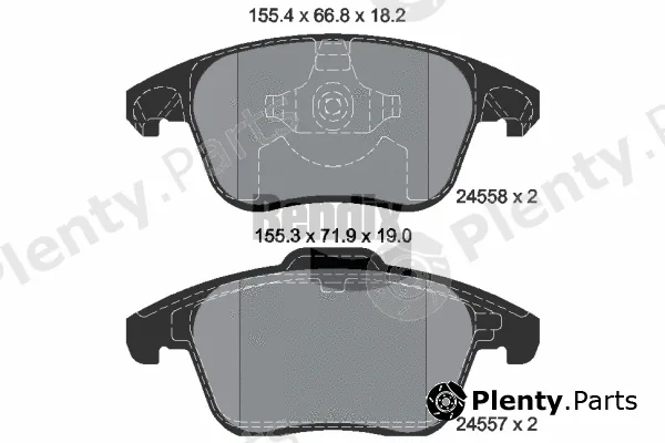BENDIX Braking BPD1393 — Brake Pad Set, disc brake