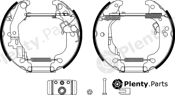 BENDIX Braking BXK2113 — Brake Shoe Set Shoe Kit Pro