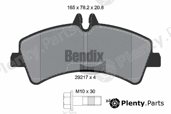 BENDIX Braking BPD1116 — Brake Pad Set, disc brake