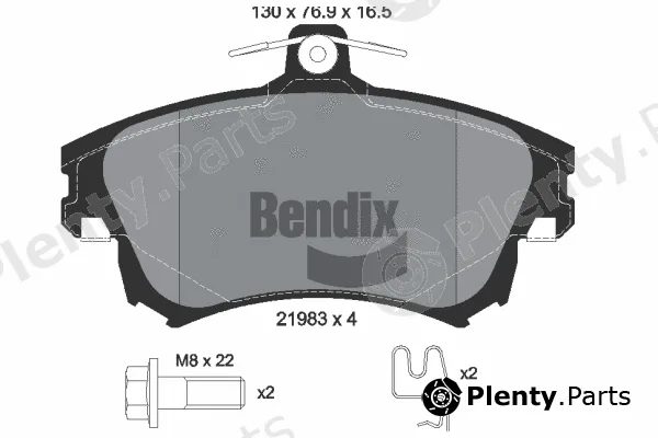 BENDIX Braking BPD1619 — Brake Pad Set, disc brake