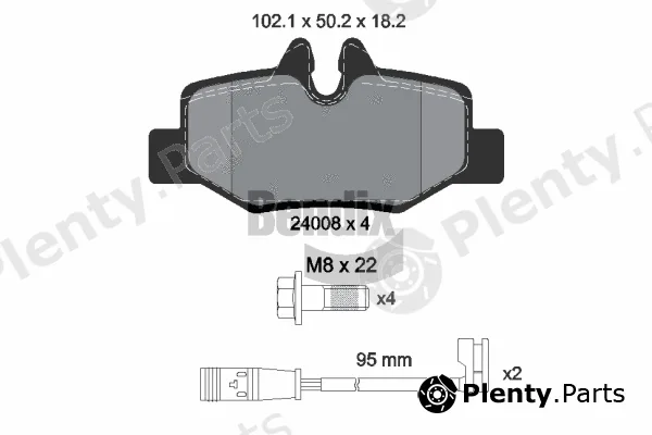 BENDIX Braking BPD1089 — Brake Pad Set, disc brake