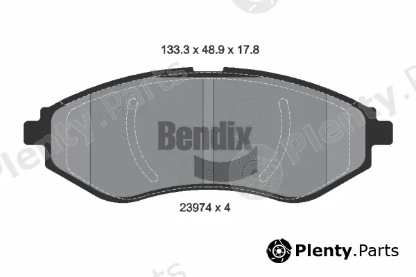 BENDIX Braking BPD1347 — Brake Pad Set, disc brake