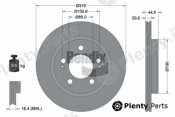 BENDIX Braking BDS2266 — Brake Disc