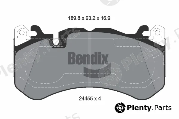 BENDIX Braking BPD2421 — Brake Pad Set, disc brake