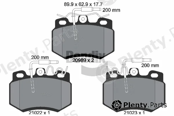 BENDIX Braking BPD1384 — Brake Pad Set, disc brake