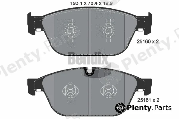 BENDIX Braking BPD1545 — Brake Pad Set, disc brake