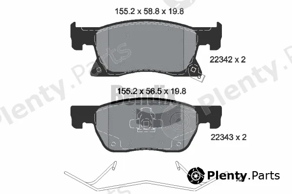 BENDIX Braking BPD1291 — Brake Pad Set, disc brake