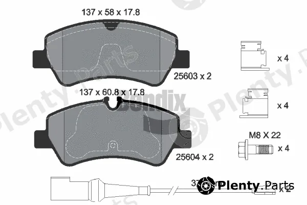 BENDIX Braking BPD1377 — Brake Pad Set, disc brake