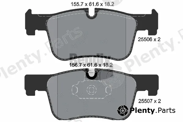 BENDIX Braking BPD1122 — Brake Pad Set, disc brake