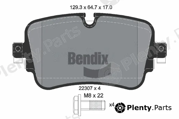 BENDIX Braking BPD1562 — Brake Pad Set, disc brake