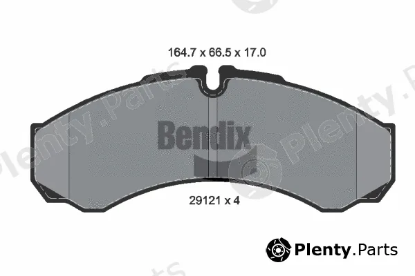 BENDIX Braking BPD1151 — Brake Pad Set, disc brake