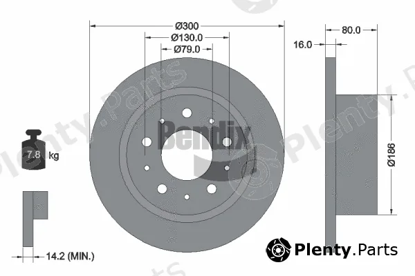 BENDIX Braking BDS1477 — Brake Disc