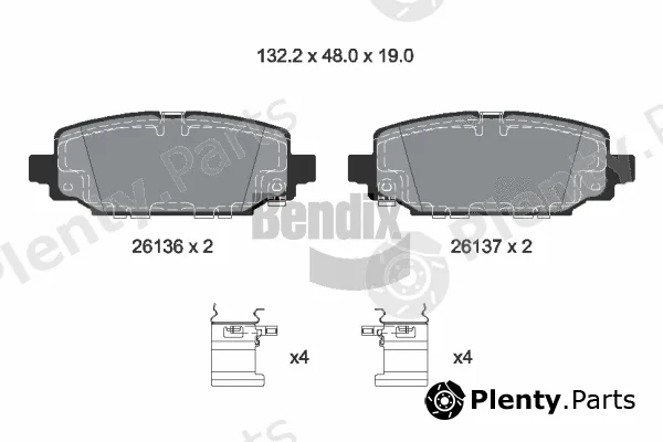 BENDIX Braking BPD2479 — Brake Pad Set, disc brake
