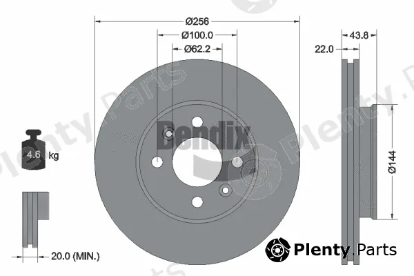 BENDIX Braking BDS1311 — Brake Disc