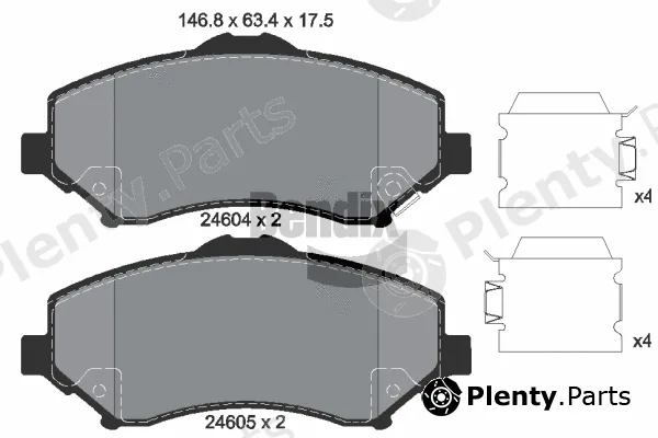 BENDIX Braking BPD1473 — Brake Pad Set, disc brake