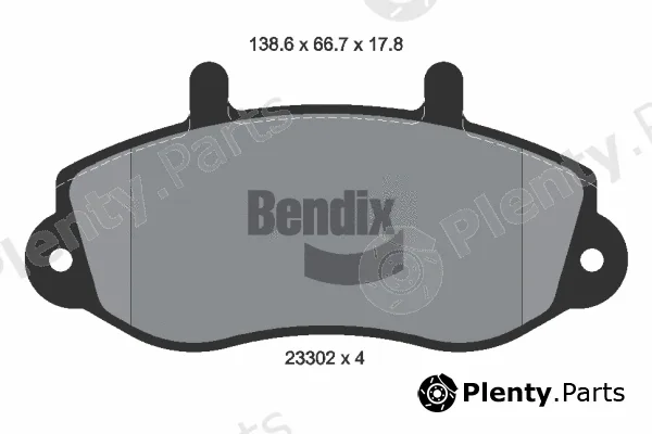 BENDIX Braking BPD1360 — Brake Pad Set, disc brake