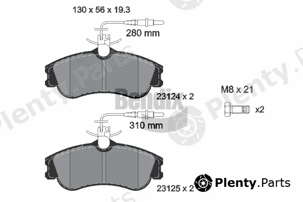 BENDIX Braking BPD1147 — Brake Pad Set, disc brake