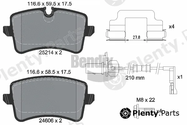 BENDIX Braking BPD1320 — Brake Pad Set, disc brake