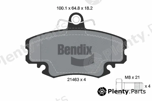 BENDIX Braking BPD1468 — Brake Pad Set, disc brake