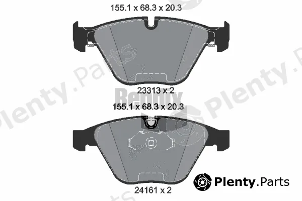 BENDIX Braking BPD1494 — Brake Pad Set, disc brake