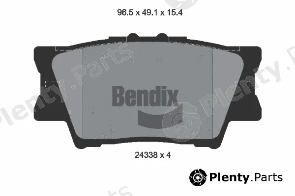 BENDIX Braking BPD1271 — Brake Pad Set, disc brake