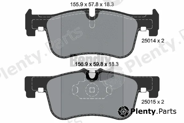 BENDIX Braking BPD1085 — Brake Pad Set, disc brake