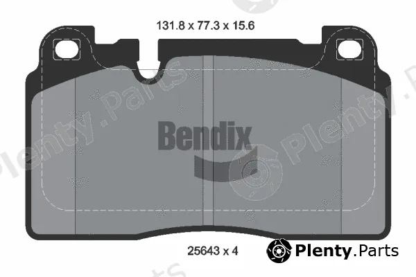BENDIX Braking BPD1487 — Brake Pad Set, disc brake