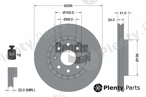 BENDIX Braking BDS1629 — Brake Disc