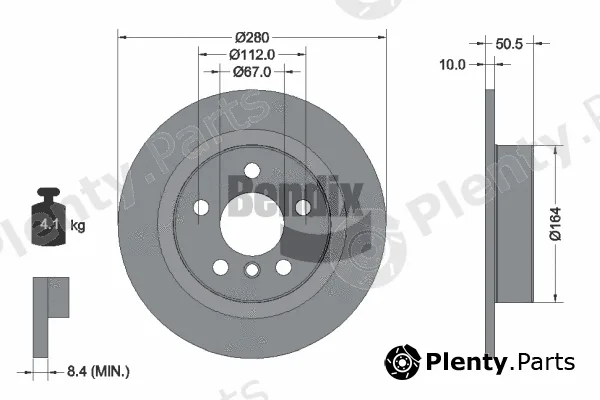 BENDIX Braking BDS1374 — Brake Disc