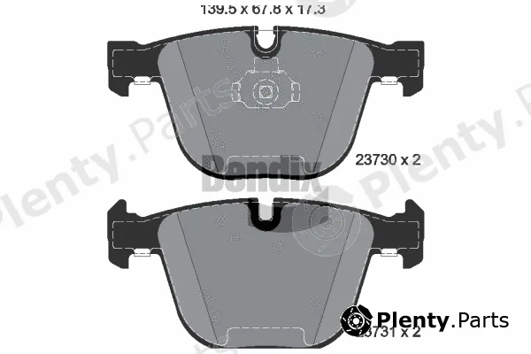 BENDIX Braking BPD1469 — Brake Pad Set, disc brake