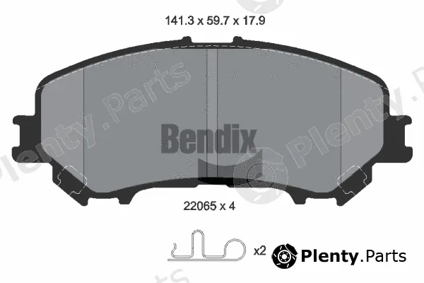 BENDIX Braking BPD1083 — Brake Pad Set, disc brake