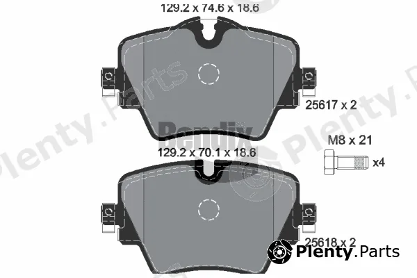 BENDIX Braking BPD1142 — Brake Pad Set, disc brake