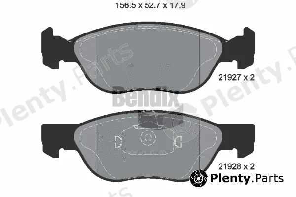BENDIX Braking BPD1362 — Brake Pad Set, disc brake