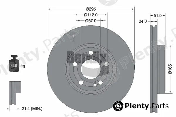 BENDIX Braking BDS2086HC — Brake Disc