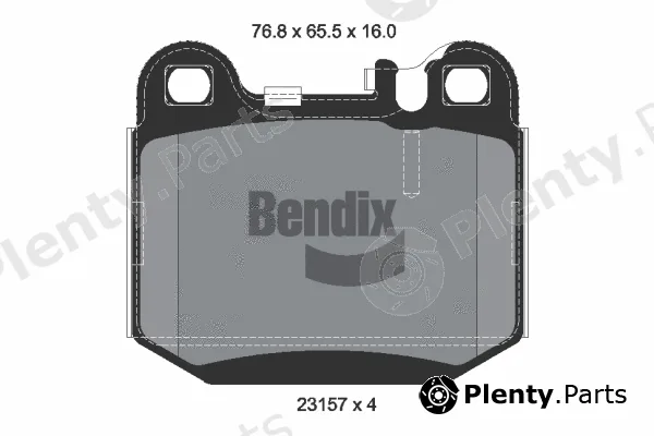 BENDIX Braking BPD1318 — Brake Pad Set, disc brake