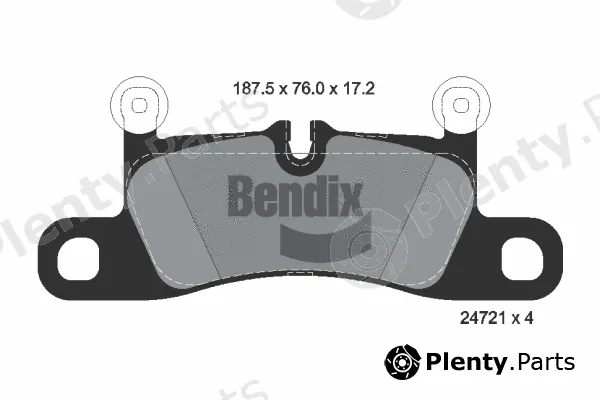 BENDIX Braking BPD1279 — Brake Pad Set, disc brake