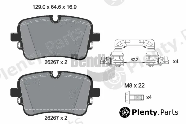 BENDIX Braking BPD1647 — Brake Pad Set, disc brake